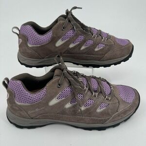 Eddie Bauer Seneca Peak Midlight Hiking Shoes WOMENS Brown Purple Lace Up 11